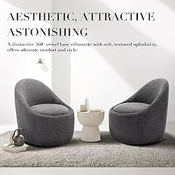 COLAMY Swivel Accent Chair Set of 2, 360° Swivel