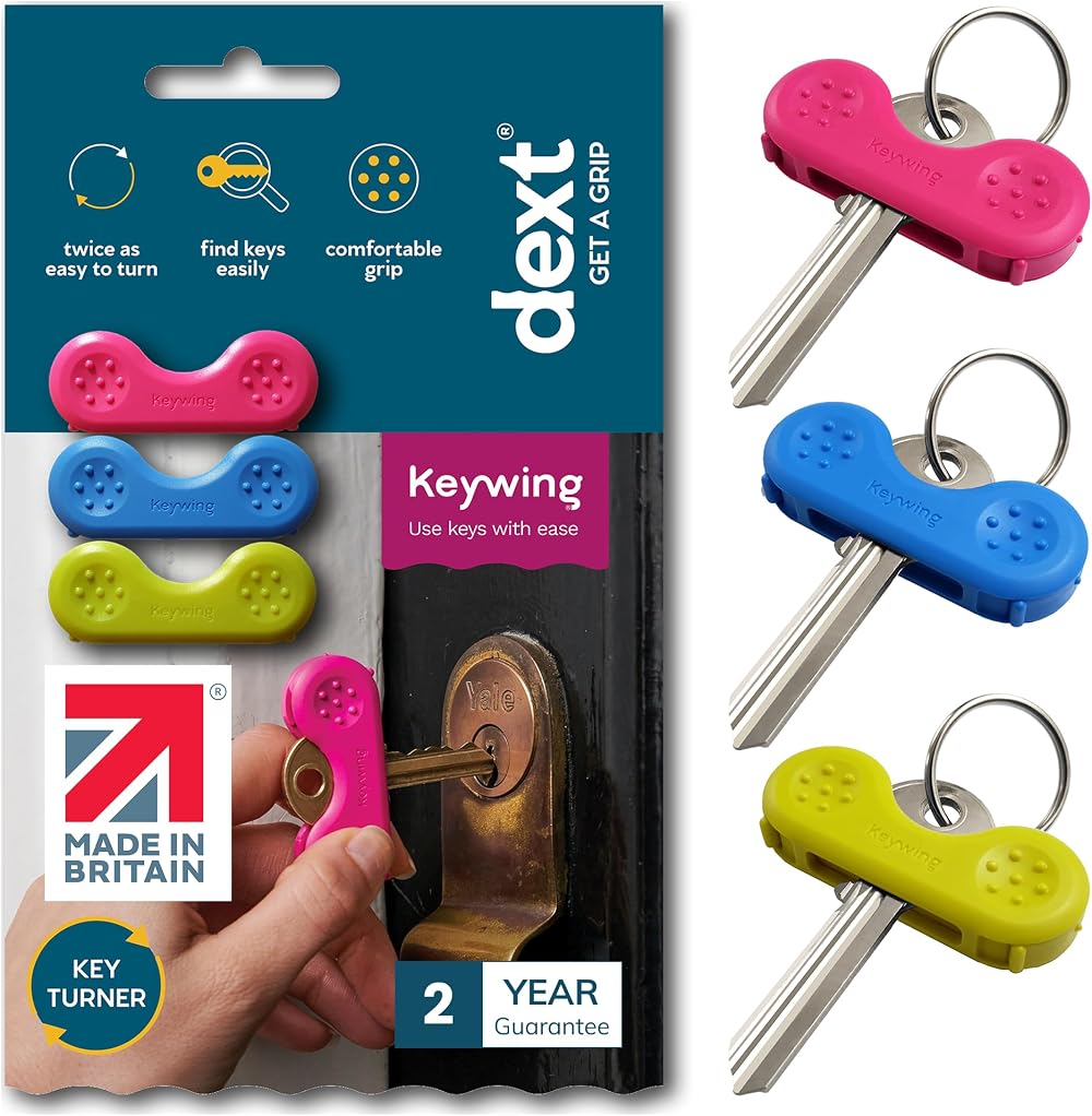 Keywing Dext Key Turner Aid for Arthritis Parkinsons 3 Pack
