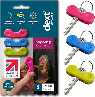 Keywing Dext Key Turner Aid for Arthritis Parkinsons 3 Pack