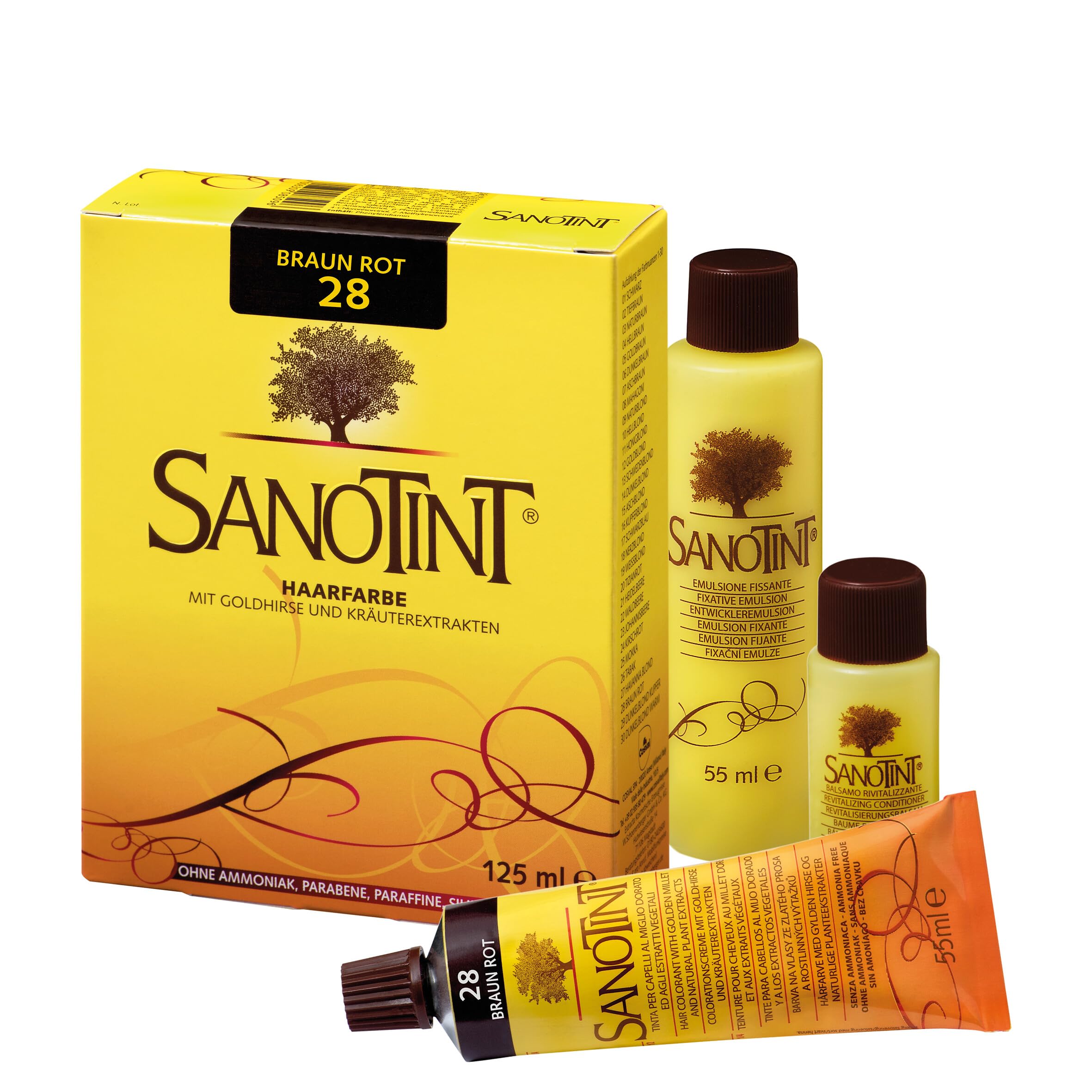 SANOTINT® Hair Colour #28 Brown Red? (125 ml)