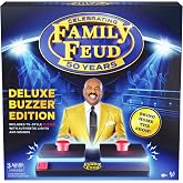 Spin Master Games Family Feud: Deluxe Buzzer Edition Board Game | Survey Says Fun, Guess The Most Popular Answers, Features Buzzer with Lights &amp; Sounds, For 3 or More Players, Ages 8 &amp; Up