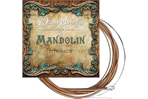 Dean Markley Mandolin Phosphor Bronze Strings, 11-38 Light Mandolin Strings with Long-Lasting Brilliant Tone and Incredible Clarity Mandolin String Set, Made in the USA