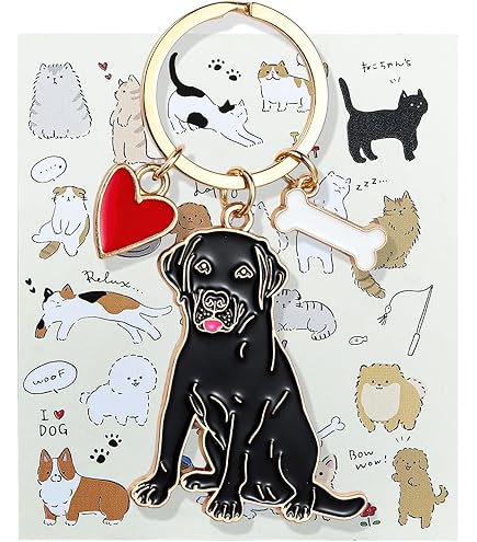 Marc Tetro Black Lab Keyring at Amazon Women's Clothing store