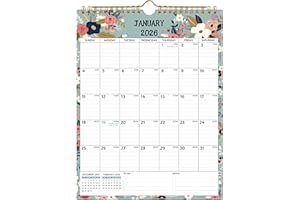 BOWCUK 2025-2027 Wall Calendar – Use Now to Jun 2027, 8.5 x 11 In, 24-Month Calendar 2025-2027, Small Monthly Calendar 2026 Vertical, Ruled Blocks, Thick Paper, Holidays, To-do ＆ Notes