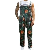 Bindefon Camo Overalls for Men Camouflage Jumpsuit Bib Coveralls | Camo Print, Stretchy,Adjustable Straps,Pockets,Hunting,Camping,Fishing,Hiking,Outdoor Event,Burning Man,Fall Outfits