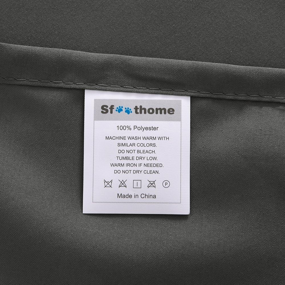 Sfoothome Queen Sheets Set - Deep Gray Hotel Luxury 4-Piece Bed Set, Extra Deep Pocket, 1800 Series Bedding Set, Wrinkle & Fade Resistant, Sheet & Pillow Case Set (Queen, Deep Gray): Kitchen & Dining