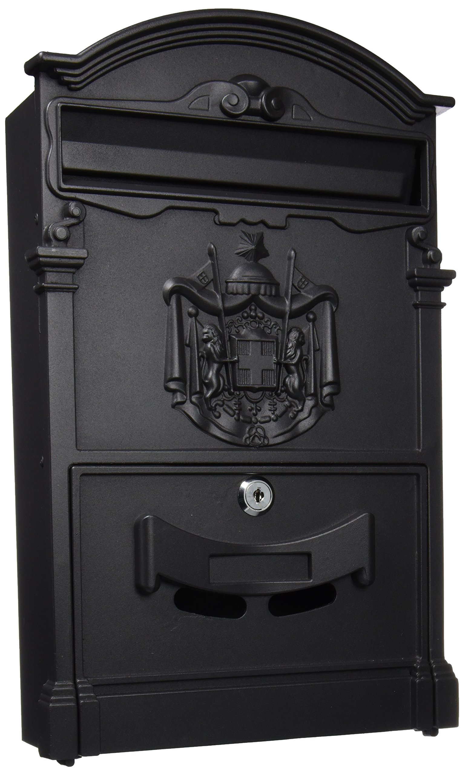 Blinky Residencia 27290-20 Letterbox, 26 x 9 x 41cm, Black