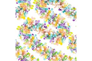 KVCSYAW 6 PCS Easter Tinsel Garland, 39.4 ft Egg Tinsel Garlands Colorful Fringe Easter Hanging Garland Decorations for for Easter Party Wedding New Years Home Indoor Outdoor Decor