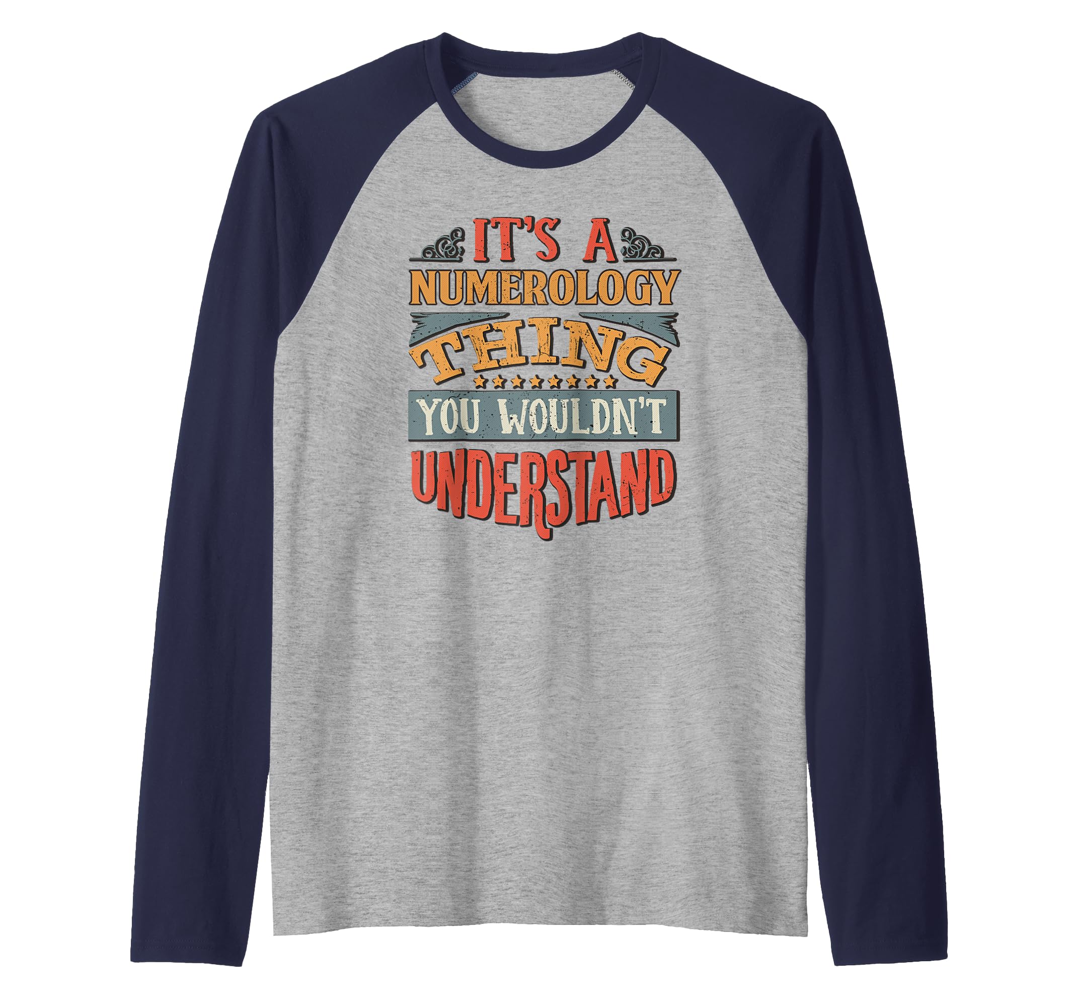 Numerology Raglan Baseball Tee