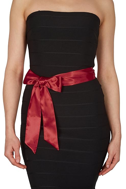 BlackButterfly Hochzeit Bogen Band BrautjungfernabschlussballSatin-Schärpe Gürtel