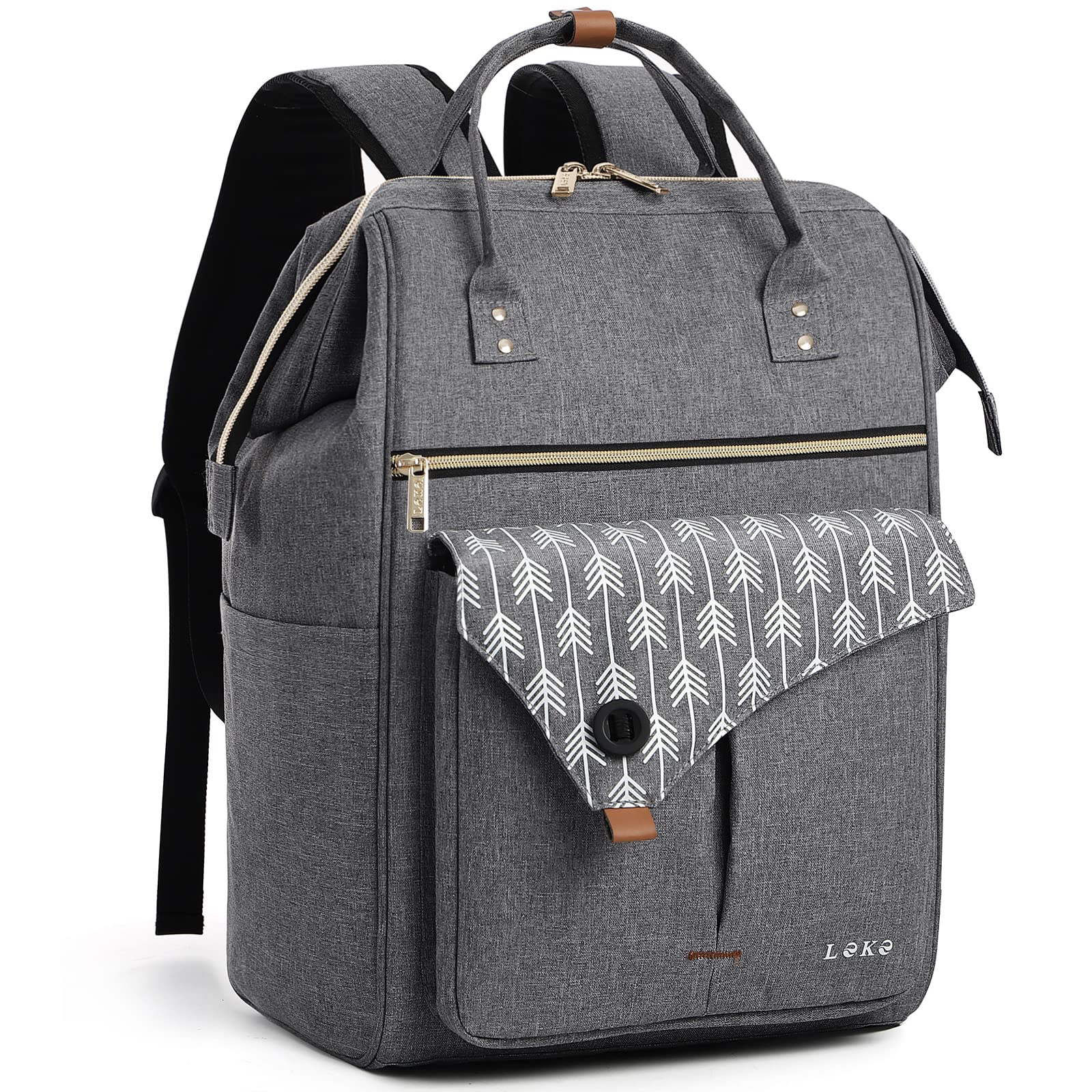 Lekesky Backpack Womens Travel Backpack Extra Large Rucksack Bag for Women Men,17.3" Backpack,Grey