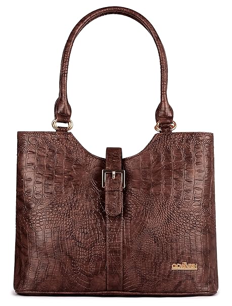 The Clownfish Synthetic 39 cms Coffee Brown Messenger Bag (TCFWHBFL-GTCOF2)