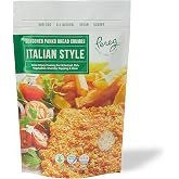 Pereg Italian Style Panko Bread Crumbs - 9 Oz - Italian Seasoning - Natural Ingredients - Breadcrumbs for Coating &amp; Stuffing - Crispy Coating for Schnitzel, Vegetables, Seafood, Poultry, Meat - Kosher