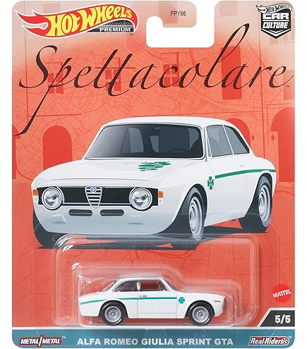 Amazon.com: Hot Wheels Alfa Romeo Giulai Sprint GTA, Car Culture