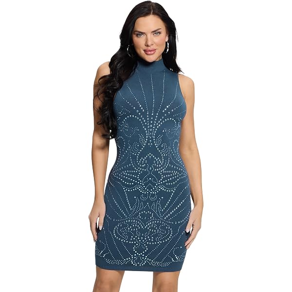 sachin and babi light blue dress GUESS ECO SL VICKY DRESS GOLD COAST FLORAL PR | Online Outlet