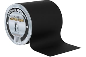 KOLTOSE BY MASH Black Gaffers Tape 5 Inch by 90 Feet Heavy-Duty Cloth Gaffer Tape – Non-Reflective, Water Resistant, Residue-Free Gaff Tape for Indoor and Outdoor Use, Versatile and Multipurpose Cloth Tape