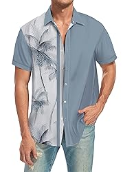 Ecosunny Coconut Tree for Men Short Sleeve Print