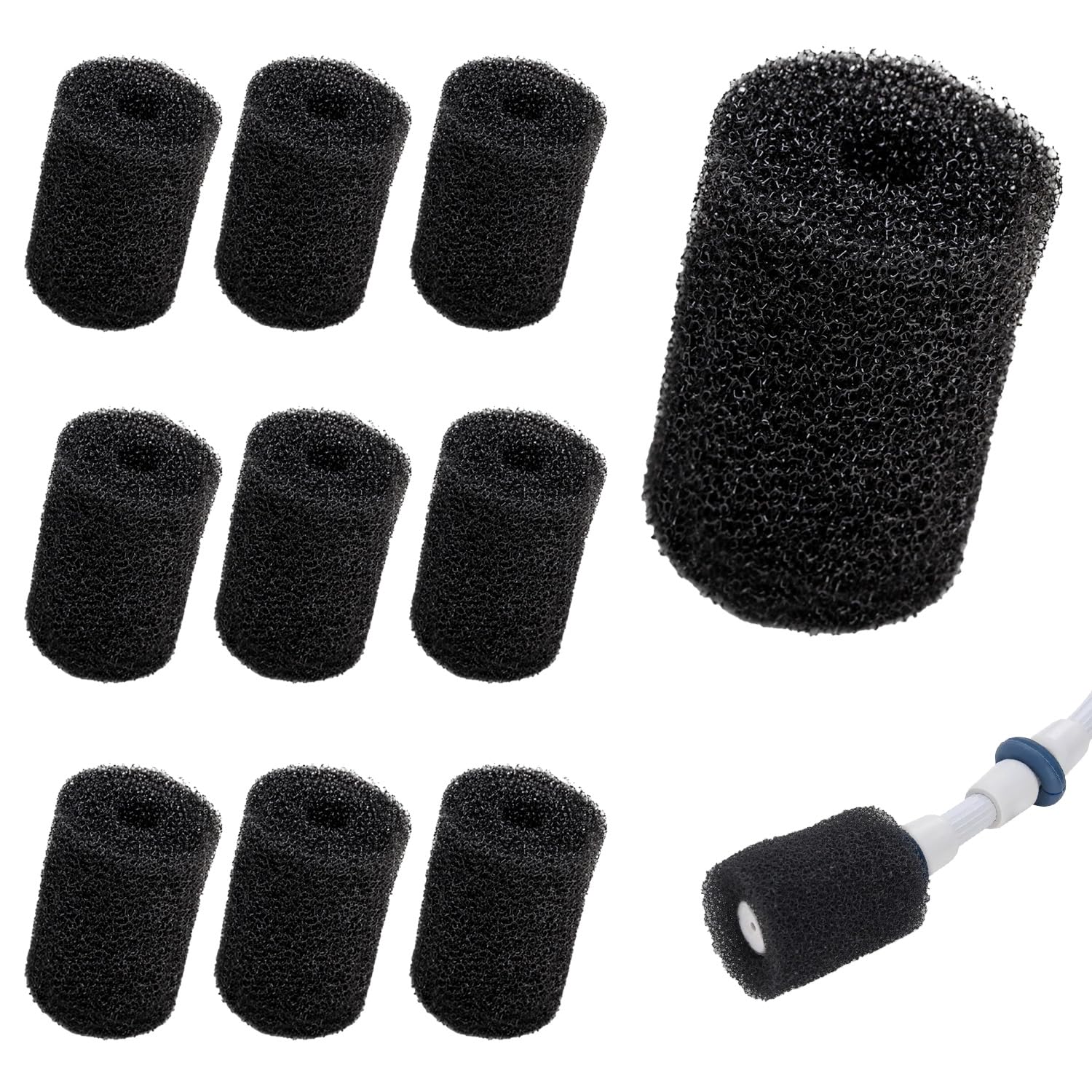 Impresa Products 10-Pack Polaris Tail Scrubber Replacement for Vac-Sweep Pool Cleaner Hose Tail - Fits 180, 280, 360, 380, 480, 3900 Sport - Tailsweep Foam