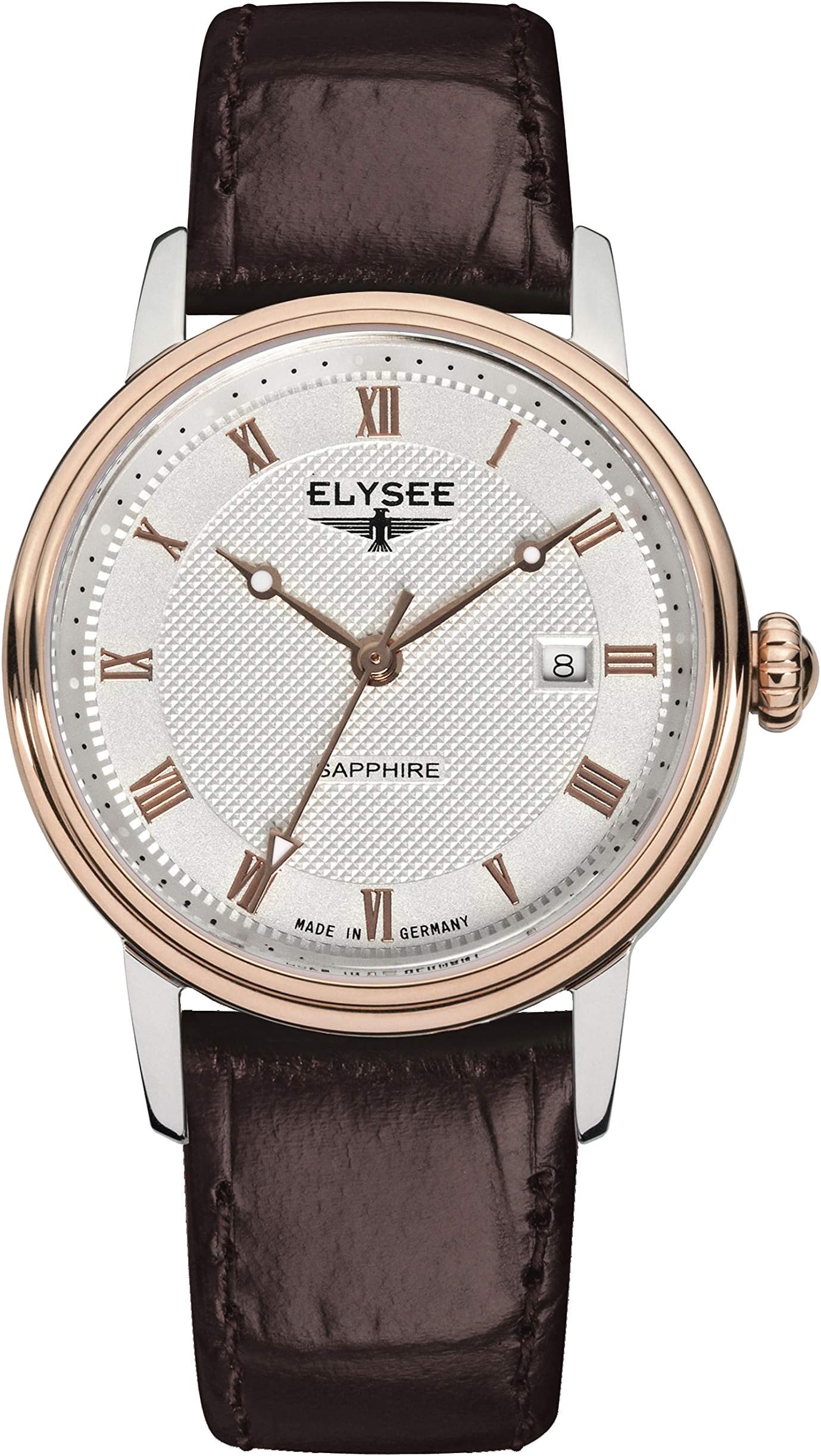 Unisex Adult Analogue Quartz Watch with Leather Strap 77009L