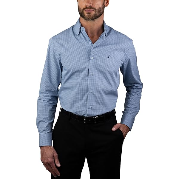 Amazon.com: NAUTICA Mens Slim Fit Long Sleeve Dress Shirt : Clothing, Shoes & Jewelry Amazon.com: NAUTICA Mens Slim Fit Long Sleeve Dress Shirt : Clothing, Shoes & Jewelry