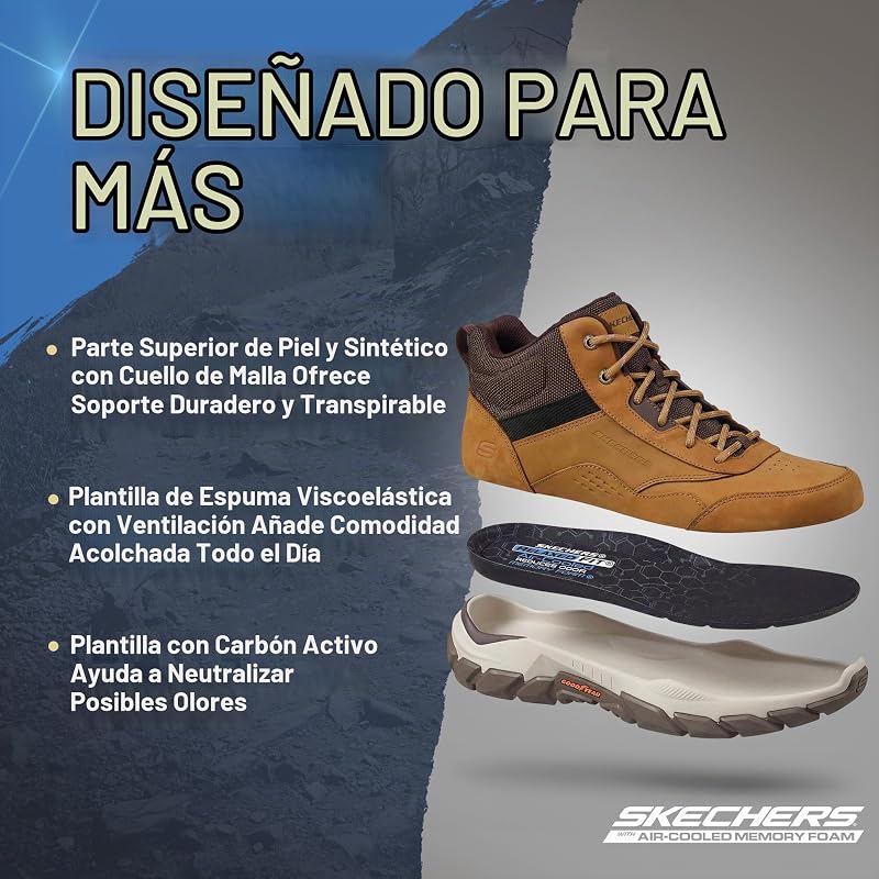 Botas de caminhada Santoro Hopkins para homens, malha sintética de pele de trigo, 44 EU — foto 4 de 7