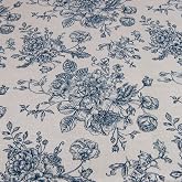 Linen Fabric by The Yard - 3 Yard Upholstery Fabric | Floral Pattern Sewing Quilting Cloth 60 Inch Width for Chairs Sofas Tablecloth Curtains Reupholstery DIY Projects