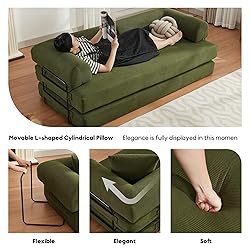 ZEIINPA Convertible Sleeper Sofa Bed with