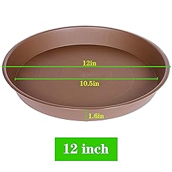 Bleuhome 6 Pack of 12 inch Plant Saucer, Heavy Duty