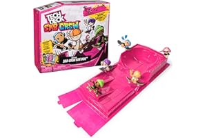 TECH DECK Sk8 Crew Fun Box, Portable Transforming Sk8 Park with 4 Fingerboards & 5 Figures, Collectible Mini Skateboards, Kids Toys for Ages 5 & Up