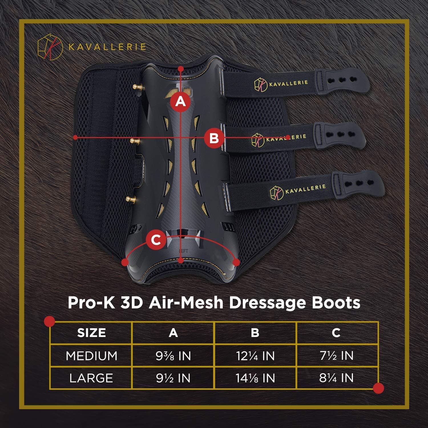 Kavallerie Dressage Boots for Horses Pro-K 3D Air-Mesh Horse Boots, Secure Leg Protection, Lightweight and Tough White & Black Dressage Sports Boots: Pet Supplies