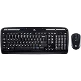 Logitech MK320 Wireless Desktop Keyboard and Mouse Combo &mdash; Entertainment Keyboard and Mouse, 2.4GHz Encrypted Wireless Connection, Long Battery Life