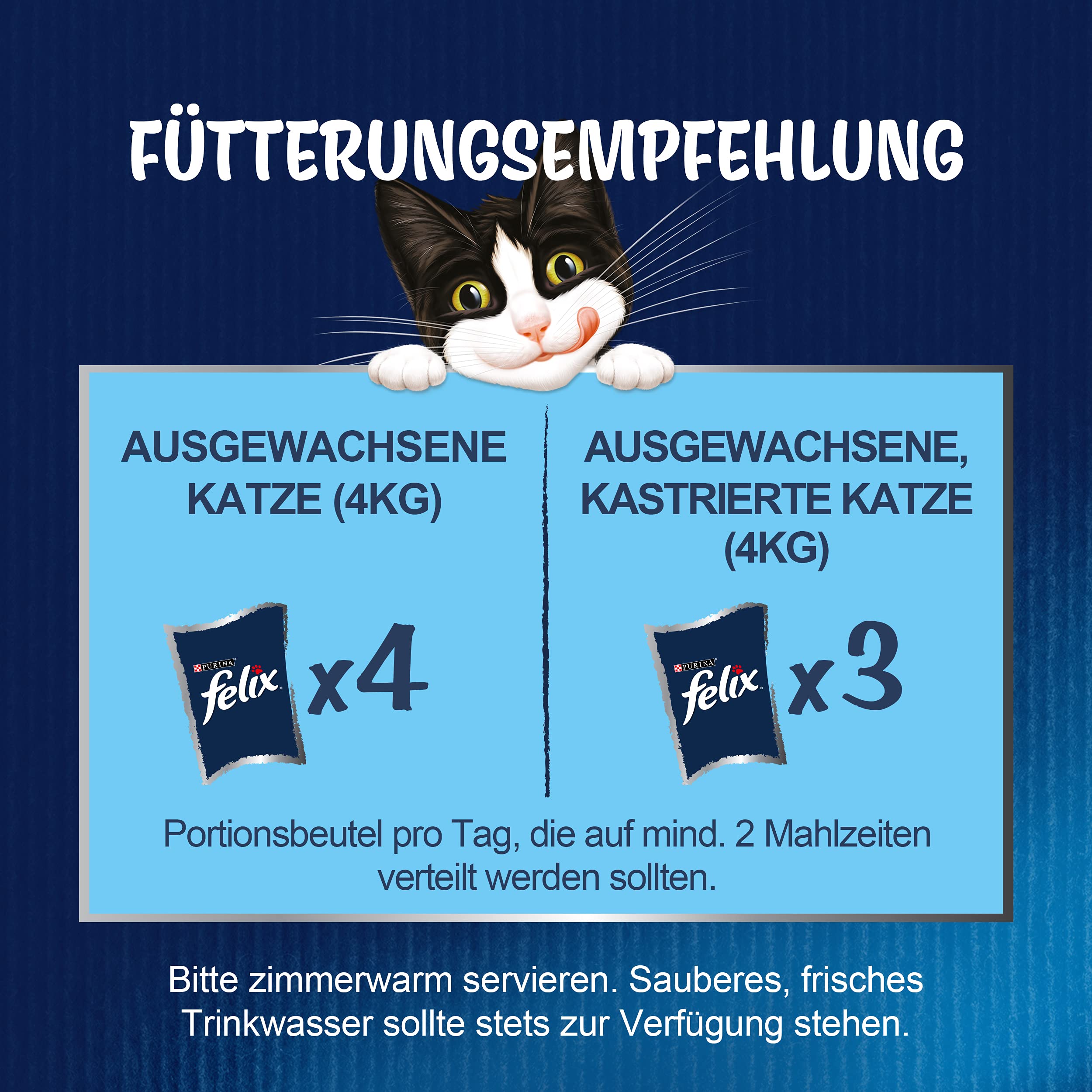 Felix So gut wie es aussieht Geschmacksvielfalt vom Land in Gelee Katzennassfutter, 44er Pack (44 x 85g) 5