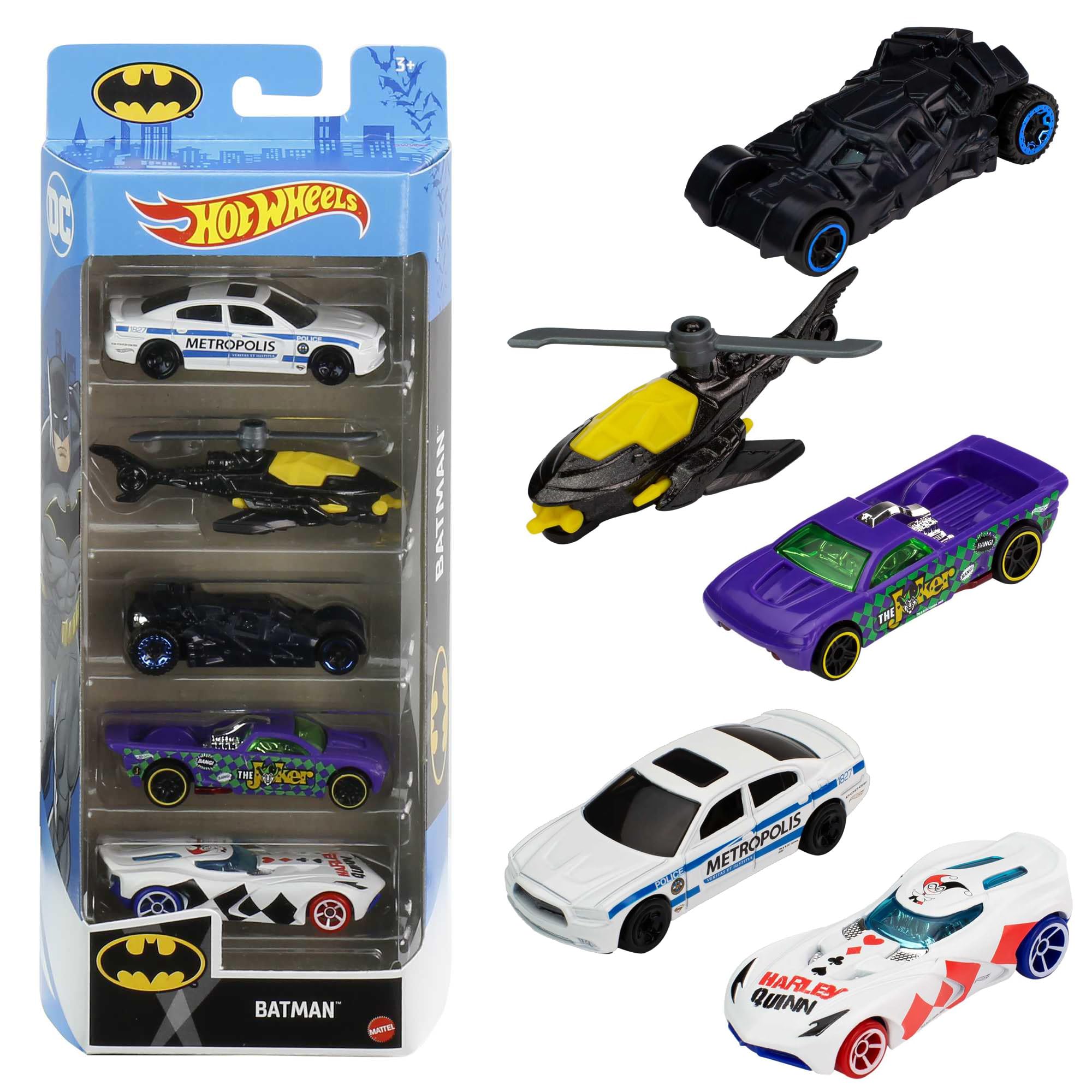 Hot Wheels Batman 5 Vehicle Pack