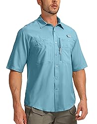 Men's Fishing Shirts with Zipper Pockets UPF