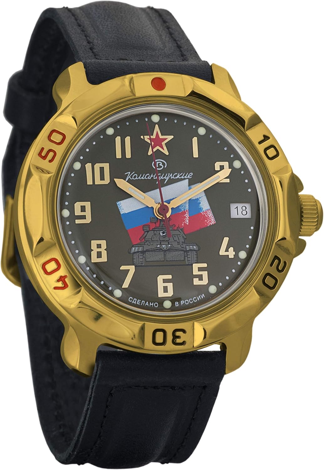 Vostok Komandirskie 819435 Commander Genuine 2414 Movement Russian