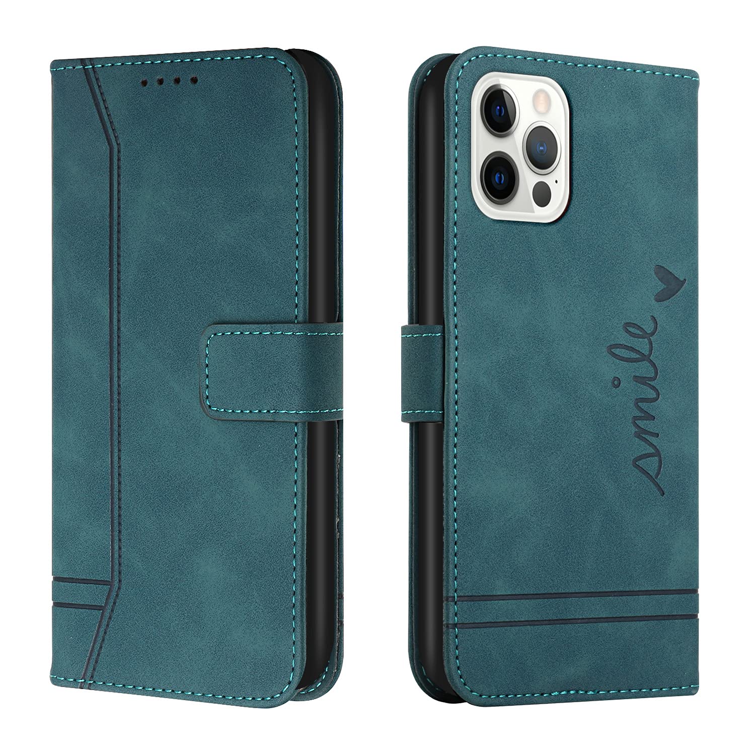 Aokicase for Google Pixel 4a 5G leather wallet Case Google Pixel 4a 5G case Wallet Cover with Card Holder Vegan Leather Case leather Flip Case, Google Pixel 4a 5G Military Green โ image 1