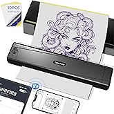 TATTMUSE 2026 New Version Tattoo Stencil Printer, Bluetooth, Portable | with 10pcs Transfer Paper, Wireless Thermal Tattoo Machine, for Tattooing Beginner &amp; Studio, Compatible with Phone &amp; Pad