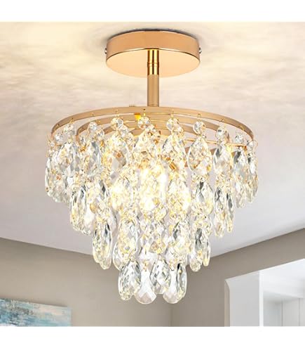 SAFAVIEH Lighting Collection Hampton Art Deco Glam Chrome/Clear