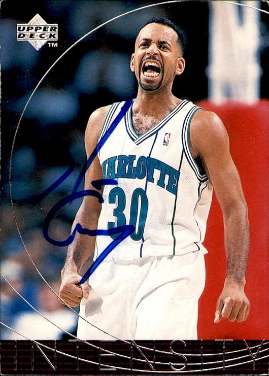 Amazon DELL CURRY CHARLOTTE HORNETS SIGNED BASKETBALL CARD 1996 97 