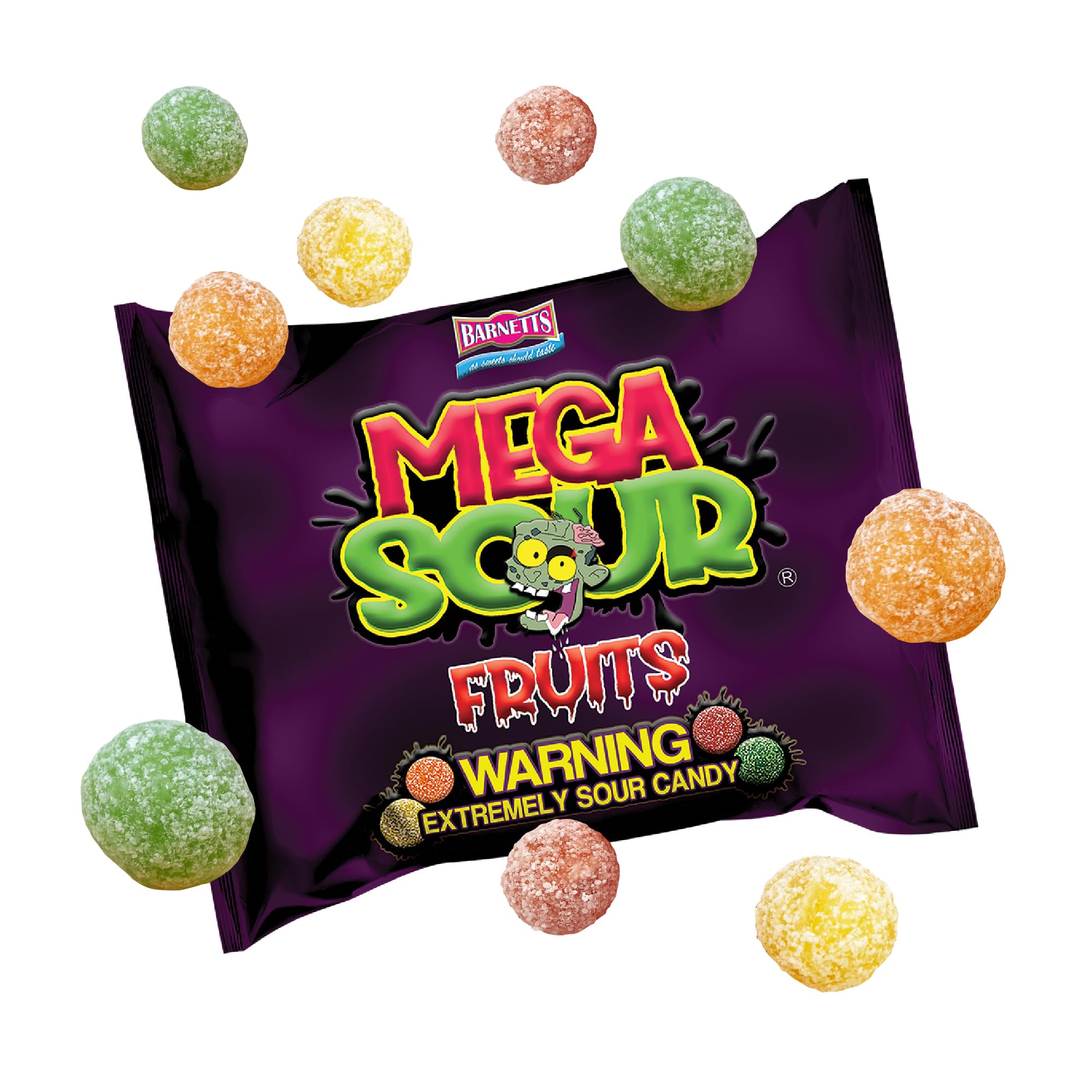 Barnetts - Mega Sour Candy Fruits 104g - Trendy