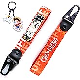 One Piece - Luffy Keystrap and Keychain Bundle - Otaku Gift Set for Anime Fans