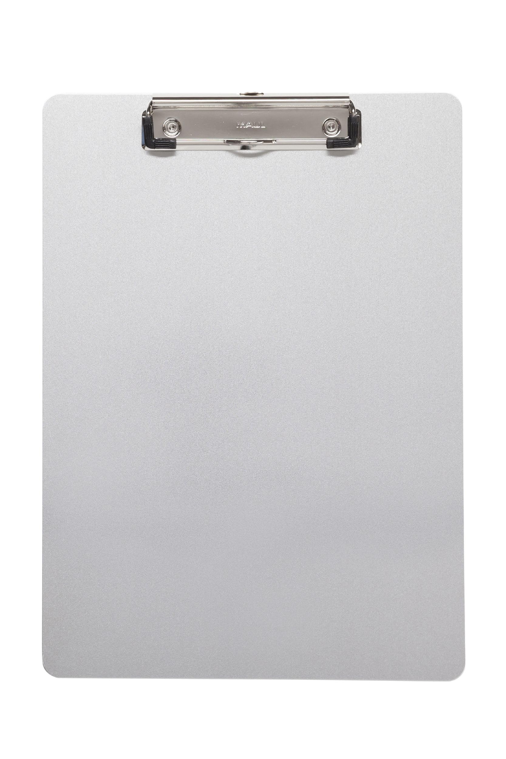 Maul Clipboard, Din A4 High, Anodised Aluminium, 8 mm Clamping Width, 1 mm Board Thickness