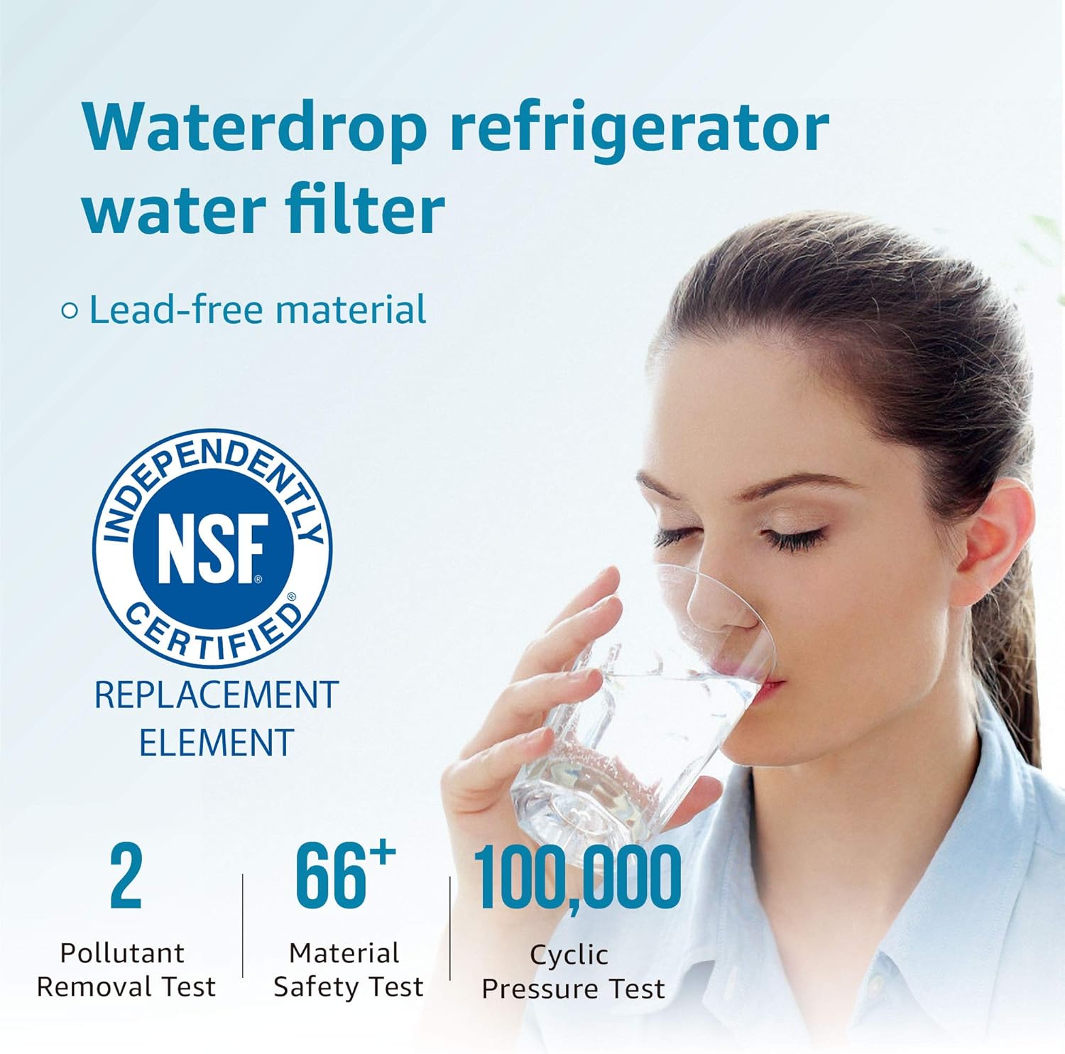 Samsung DA29-00020B Refrigerator Water Filter Replacement by Waterdrop, Compatible with Samsung DA29-00020B, DA29-00020B-1, Haf-Cin/Exp, 46-9101, RF4267HARS, RF28HFEDBSR, 3 Filters: Home Improvement