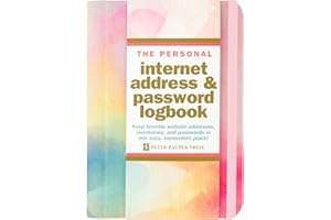 Watercolor Sunset Internet Address & Password Logbook