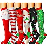 QUXIANG Compression Socks for Women & Men 15-20 mmHg, Best for Medical, Nursing, Running, Athletic, Varicose Veins, Travel