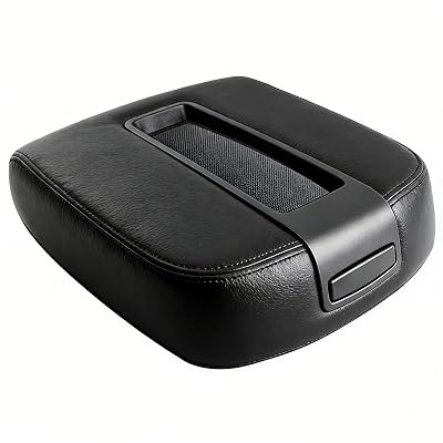 New Upgrade Center Console Armrest lid Cover Compatible with 2007-2013 Silverado Tahoe Suburba Avalanche Sierra Yukon XL Arm rest Center Console Cover Lid, Durable materials, Replac OE 15217111, Black