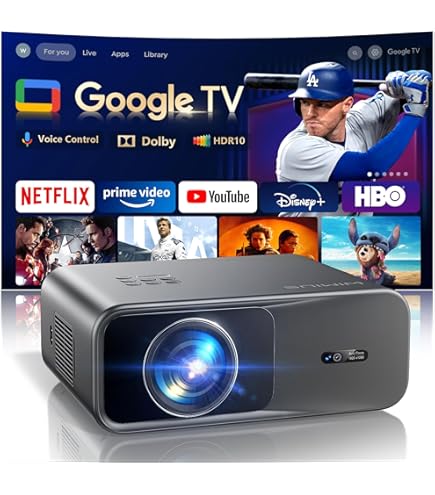 【美品】Projector GO300 VANKYO GO300 Smart Wi-Fi Mini Projector, 150ANSI Lumen Wi-Fi