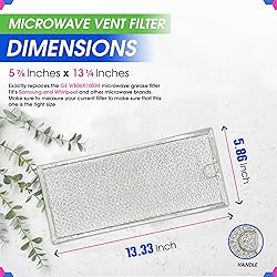 Microwave Filter Replacement 13.3" x