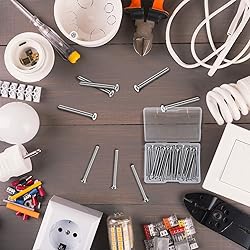 Ripeng 30 Pieces Extra Long Outlet Screws Machine