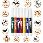 Bakerpan Edible Markers for Cookie Decorating - Set of 7 Standard Tip Food Coloring Pens for Cookies, Royal Icing, Fondant &amp; Marshmallows | Made in USA